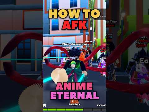 How to afk in anime eternal #roblox #howtoafk #animeeternal