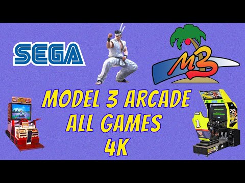 Sega Model 3  Arcade Showcase Rendered @ 4K - All 27 Games - NO TALKING JUST GAMEPLAY (モデル3)