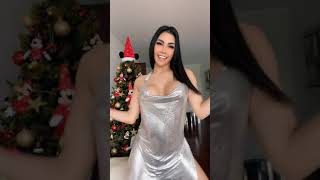 Tiktok Thot in Silver Dress