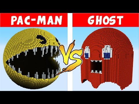 PAC-MAN  vs GHOST – PvZ vs Minecraft vs Smash