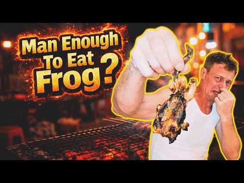 Eating BBQ Frog in Cambodia | Phnom Penh Street Food!