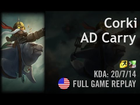 Corki AD Carry vs Vayne - Apollo - NA Challenger Path 5.24