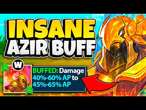 RIOT JUST BROKE AZIR WITH THIS BUFF... (MORE SOLDIER DAMAGE)