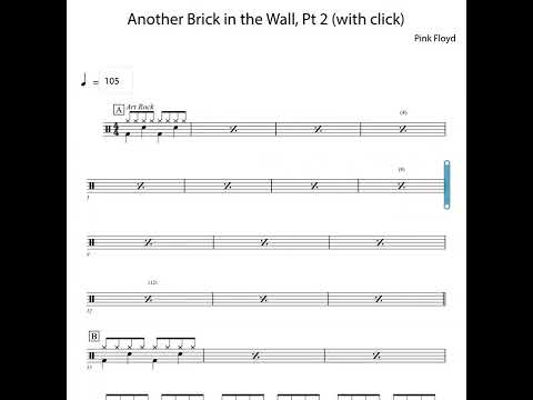 Another Brick in the Wall, Pt. 2 Rockschool Drums Debut (Page) 2024