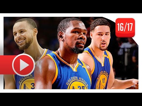 Stephen Curry, Kevin Durant & Klay Thompson Full Highlights vs Rockets (2017.01.20) - TOO GOOD!