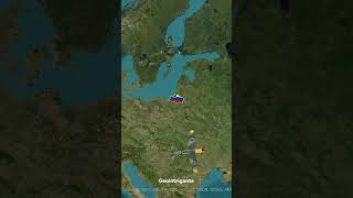 Por que este pedaço de terra está separado da Rússia?