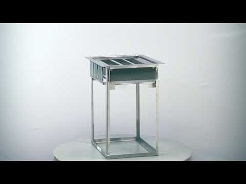 Lakeside 976 Tray Dispenser, Single, Drop-In, Self-Leveling, Open Frame 7 image
