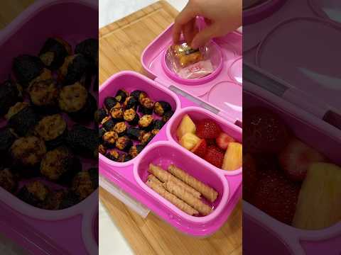 making NORI MAKI MEATBALLS for school lunch 🍱 #bentoboxlunch #schoollunchideas #proteinsnack