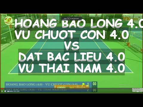 Hoang Bao Long 4.0  - Vu Chuot Con 4.0  vs Dat Bac Lieu 4.0  - Vu Thai Nam 4.0  * 3902 Vntennis - Mi