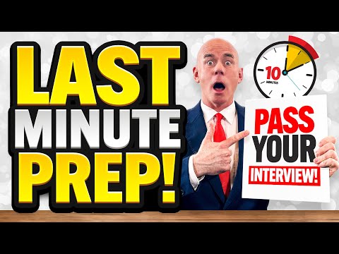 LAST-MINUTE INTERVIEW PREP! (TOP 7 ‘QUICK’ INTERVIEW ANSWERS!) How to PREPARE for a Job Interview!