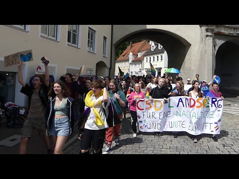 CSD Landsberg am Lech 2023 - Die gesamte Demo [Sa. 01.07.2023]