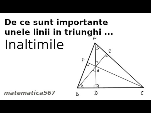 Inaltimile in triunghi