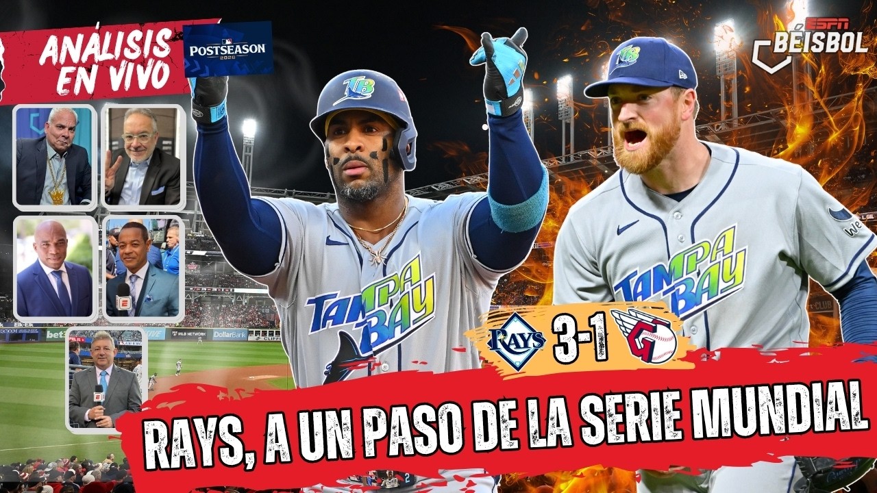 RAYS están A UN PASO de la SERIE MUNDIAL tras poner la serie 3-2 vs GUARDIANS | ESPN Beisbol