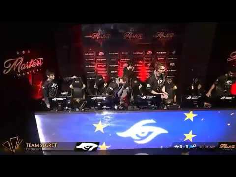Funny moment dota2 Team NP VS Team SECRET "The Manila Master 2017" (The Chair vs The Monitor)