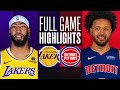 LAKERS at PISTONS | FULL GAME HIGHLIGHTS | November 29, 2023