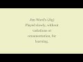 Jim Ward's (Jig) for learning