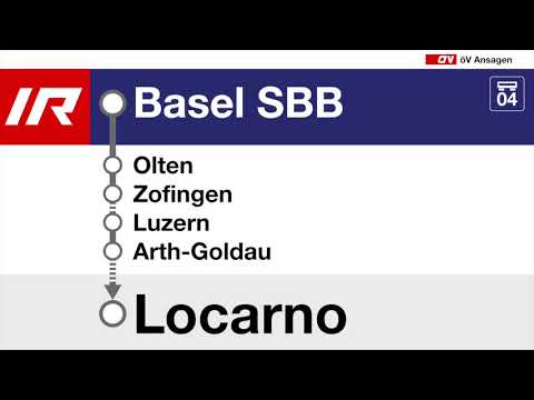 SBB / CFF / FFS (DZIA) - Begrüssung IR Basel SBB–Locarno (De, Fr, It)