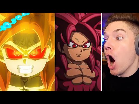NEW Mini SSJ4 Goku & Manga Characters REACTION On Dragon Ball Z Dokkan Battle!