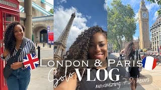 SOLO TRIP TO LONDON & PARIS | TRAVEL VLOG| LIA LAVON