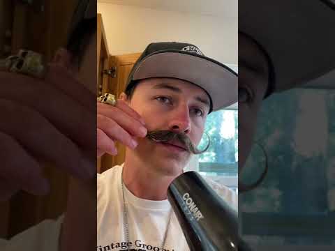 How To Style Your Mustache using Death Grip Extra Strong Extra Tacky Mustache Wax