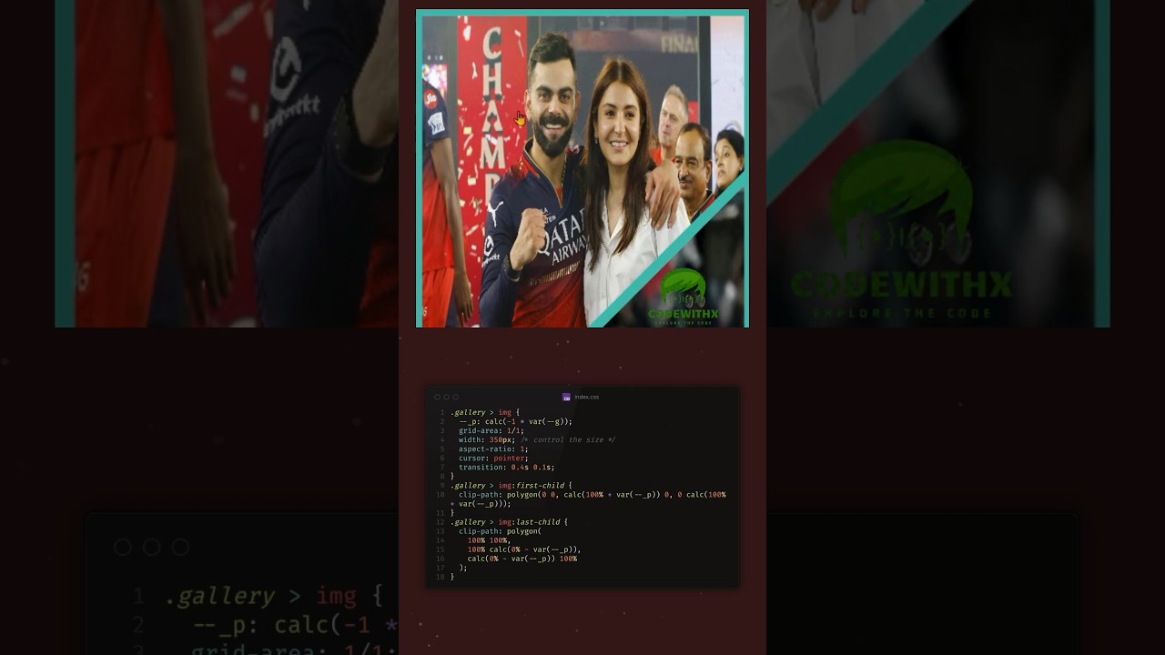 Dual Image Hover Effect | CSS Clip-Path Animation | HTML CSS #shorts #shortsfeed #htmlcss