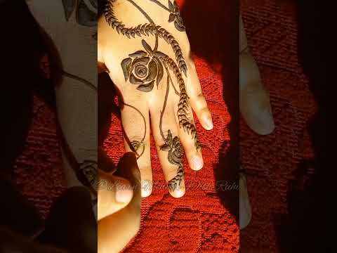Rose flower mehendi design #shorts #learnmehndiwithruhi