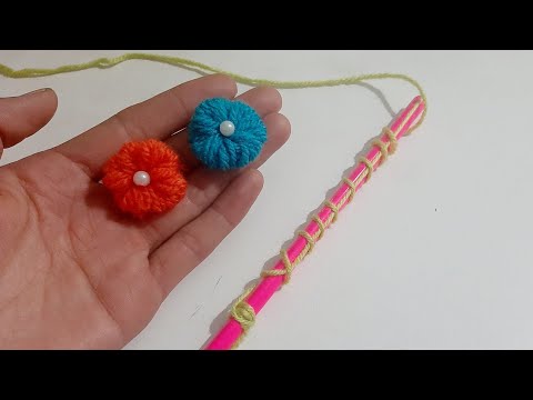 flower knitting.