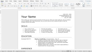 How to Make a Resume with No Work Experience in Microsoft Word (latest)