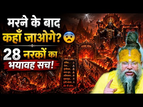 मरने के बाद कहाँ जाओगे? 😨 28 नरकों का भयावह सच! श्रीमद् भागवत कथा 