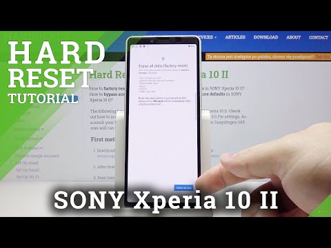 How to Hard Reset SONY Xperia 10 II – Factory Reset via Settings