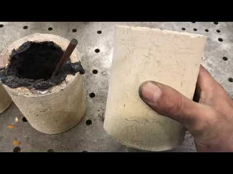 DIY crucibles for induction melting part 6