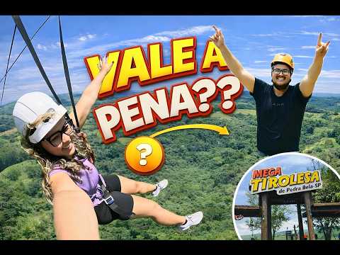 Enfrentamos a Mega Tirolesa de Pedra Bela 😱 A Maior de SP!