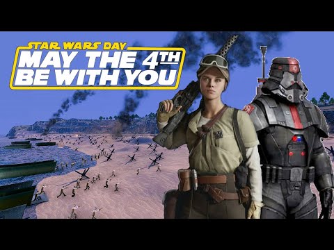 Star Wars Does D-Day Omaha Beach - Rebel Alliance vs Sith Empire