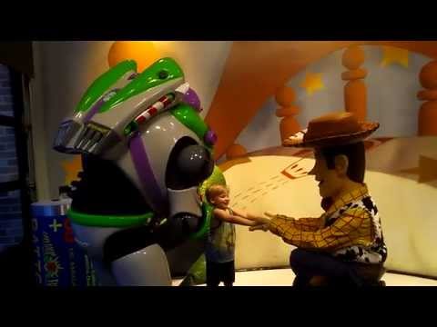 9/3/14 Benji meets Buzz and Woody at Disney's Hollywood Studios in Orlando Part II