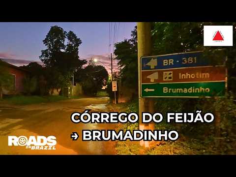 Córrego do Feijão a Brumadinho ao Anoitecer | POV Dashcam Drive