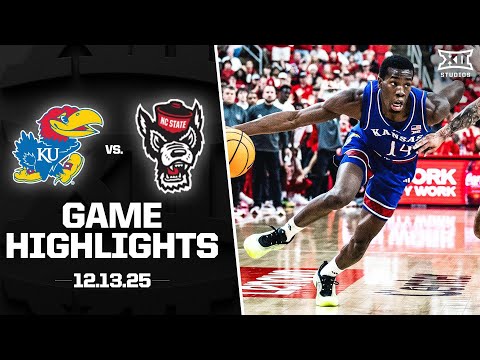 #19 Kansas vs. NC State Game Highlights | 2025-26 Big 12 Men’s Basketball