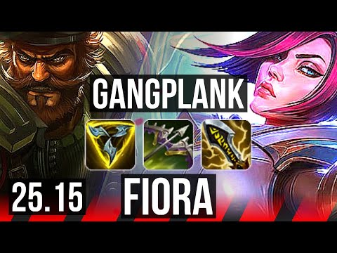 GANGPLANK vs FIORA (TOP) | Legendary, 14/3/11 | KR Master | 25.15