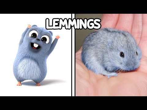 Grizzy and The Lemmings Characters In Real Life! 🌳