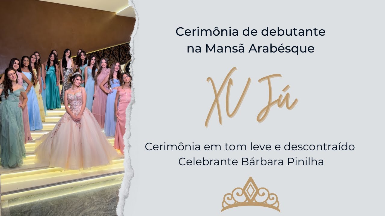 Cerimônia de debutante da Jú, na mansão Arabésque.
