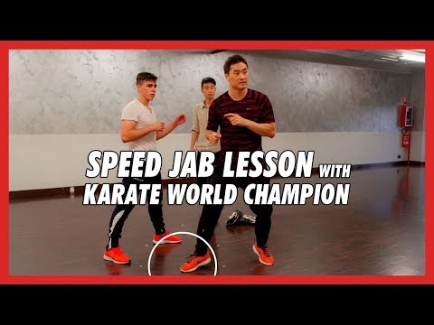 Speed jab lesson with karate world champion - DK Yoo