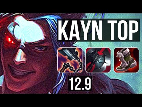KAYN vs SION (TOP) (DEFEAT) | 2.8M mastery, 9 solo kills, Godlike | TR Diamond | 12.9