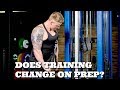 DOES TRAINING CHANGE ON BODYBUILDING CONTEST PREP?