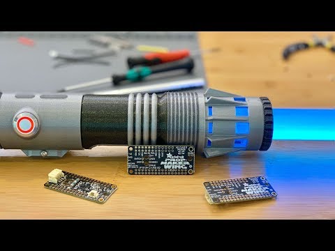 Lightsaber Test - Adafruit Prop-Maker FeatherWing @adafruit #adafruit #3DPrinting