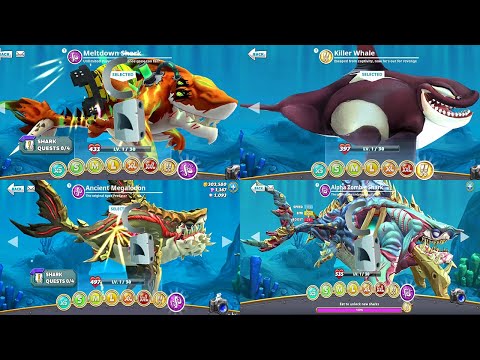 Hungry Shark World - Arctic Apocalypse NEW UPDATE - Dark Magic Shark Gameplay All Sharks Unlocked