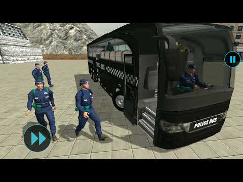 US Police Bus Mountain Driving Simulator - Bus Simulator Android Gameplay