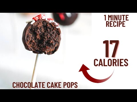 17 calorie chocolate cake pops without oven from scratch- Low calorie chocolate cake pop recipe