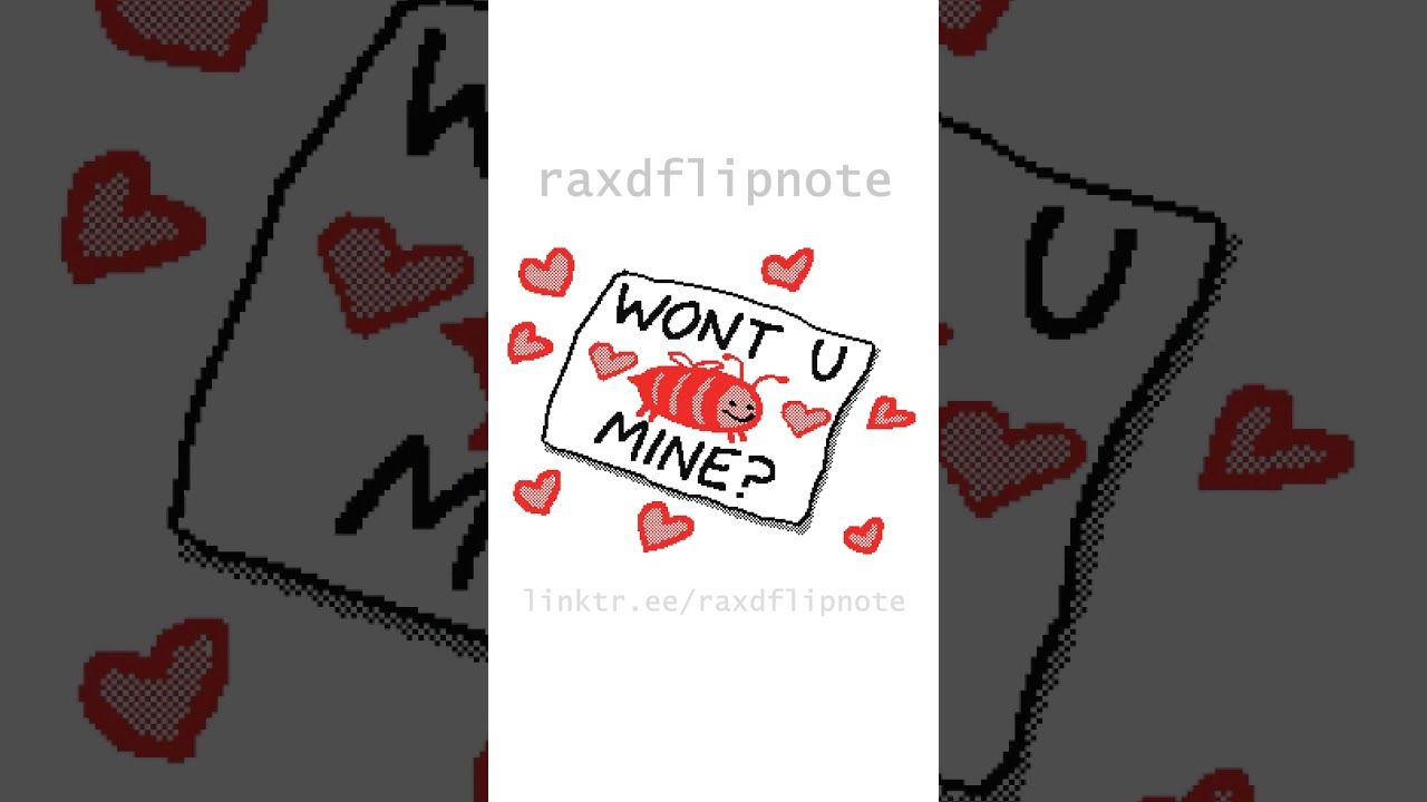 valentine's day card ideas!!! #flipnote #animation #3ds