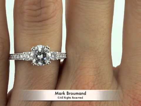 1.93ct Round Brilliant Cut Diamond Engagement Anniversary Ring - Mark Broumand