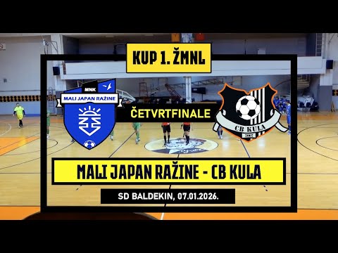 KUP 1. ŽMNL: MALI JAPAN RAŽINE - CB KULA  2:3, 07.01.2026.