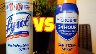 Lysol VS Microban | Sanitizing Spray Comparison
